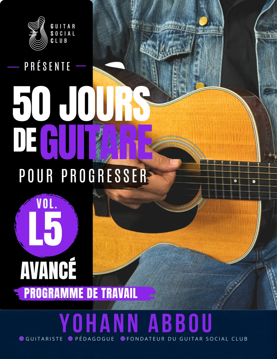 Bundle Argent 50 jours de guitare pour progresser niveaux L5 à L8