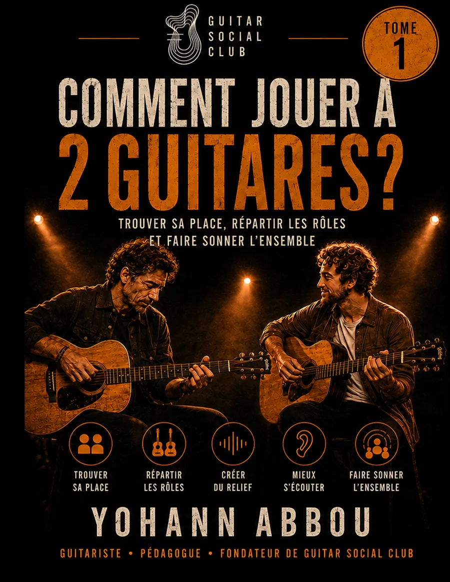 Livre Comment jouer à 2 guitares ? : Contenu structuré pour progresser vite : notions essentielles, exercices guidés et repères concrets pour appliquer immédiatement la méthode en pratique réelle. pour progresser à la guitare avec une méthode claire