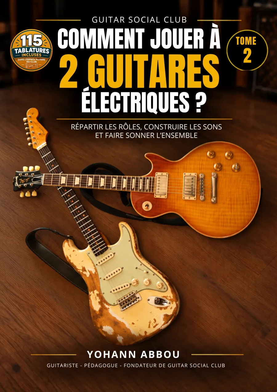 Livre Comment jouer à 2 guitares ? - Tome 2 : Contenu structuré pour progresser vite : notions essentielles, exercices guidés et repères concrets pour appliquer immédiatement la méthode en pratique réelle. pour progresser à la guitare avec une méthode claire