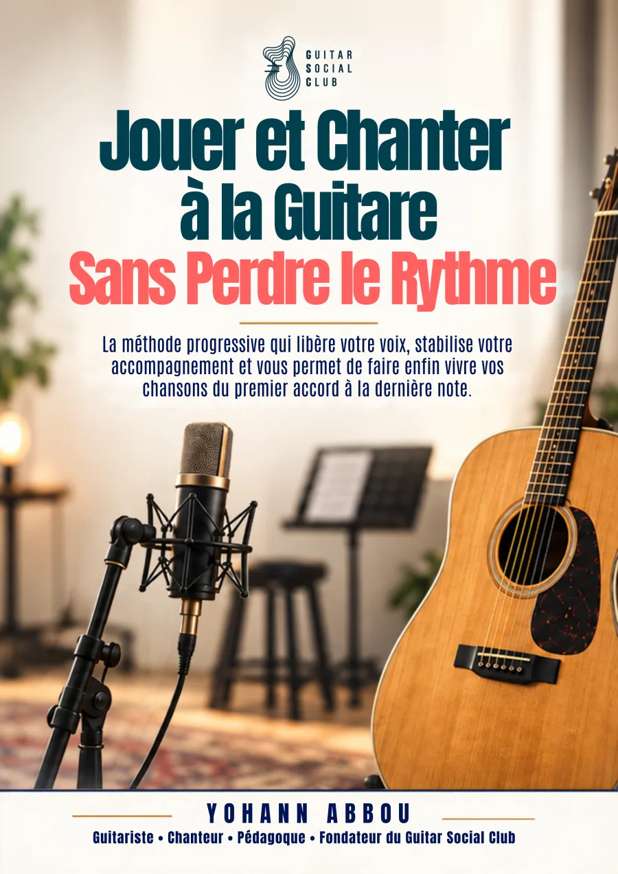 Livre Jouer et chanter à la guitare sans perdre le rythme : Contenu structuré pour progresser vite : notions essentielles, exercices guidés et repères concrets pour appliquer immédiatement la méthode en pratique réelle. pour progresser à la guitare avec une méthode claire